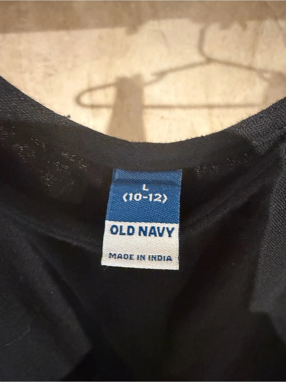 Old Navy Youth Girls Black Sleeveless Short Romper with Front Pockets